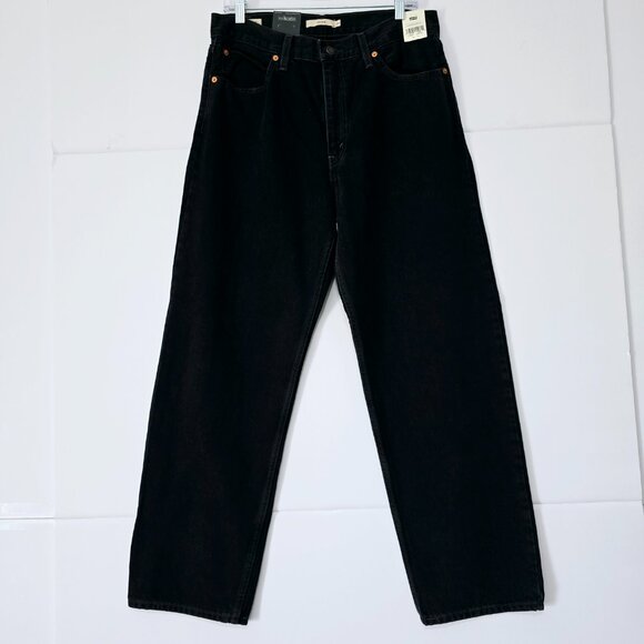NWT Levi's Straight Dad Black Jeans Y2K Low Rise Size 30